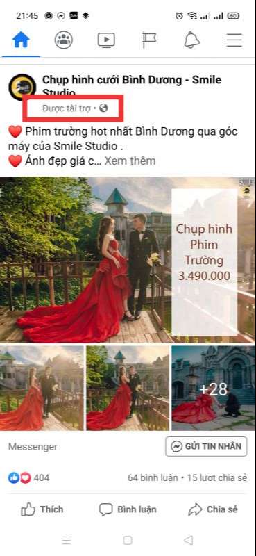 Quảng cáo facebook