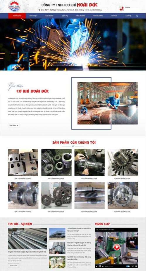 Dịch vụ thiết kế website cơ khí uy tín và chuyên nghiệp tại TPHCM của 365ZINA