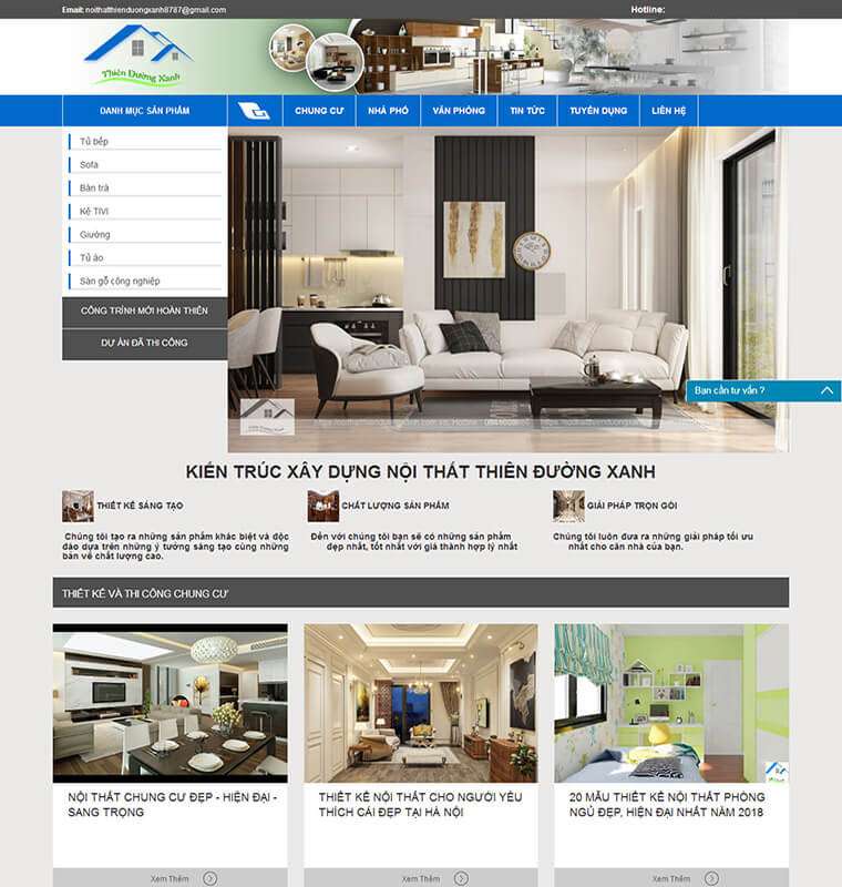 tại sao nên thiết kế website khi kinh doanh nội thất?
