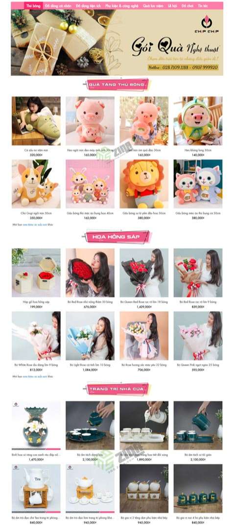 Lợi ích khi thiết kế website quà tặng khu vực quận 4