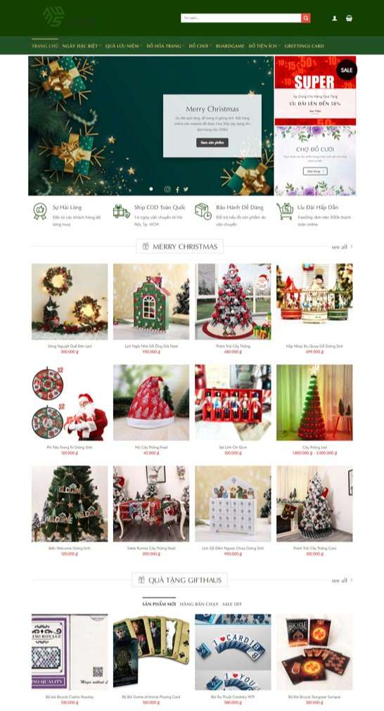 Thiết kế website quà tặng khu vực quận 7