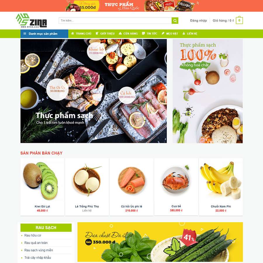 Lợi ích khi thiết kế website thực phẩm cho cửa hàng