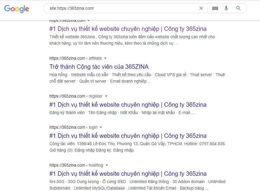 Website cho phép Google và các công cụ tìm kiếm index