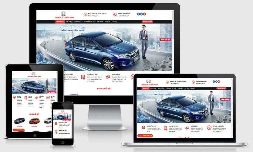 Dịch vụ thiết kế website bán ô tô khu vực quận 1 chuyên nghiệp