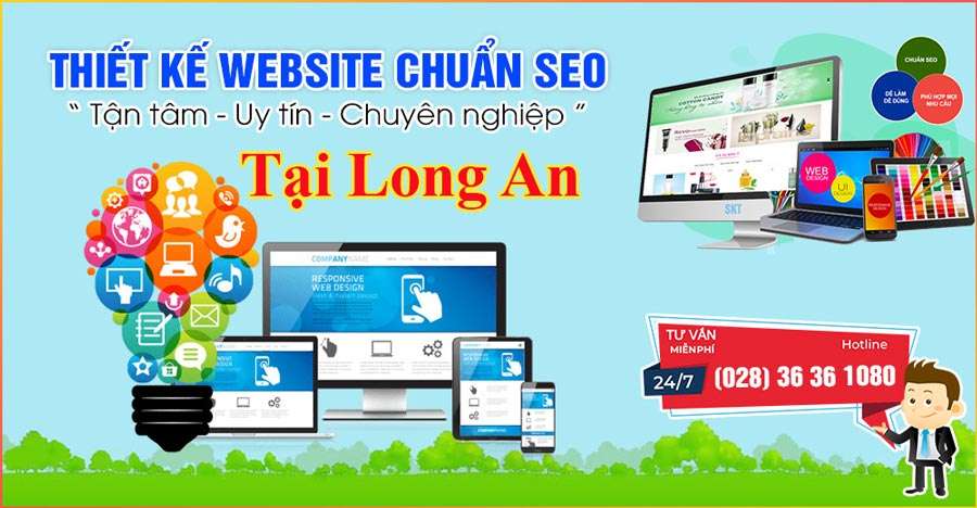 Dịch vụ thiết kế website chuẩn SEO khu vực Long An