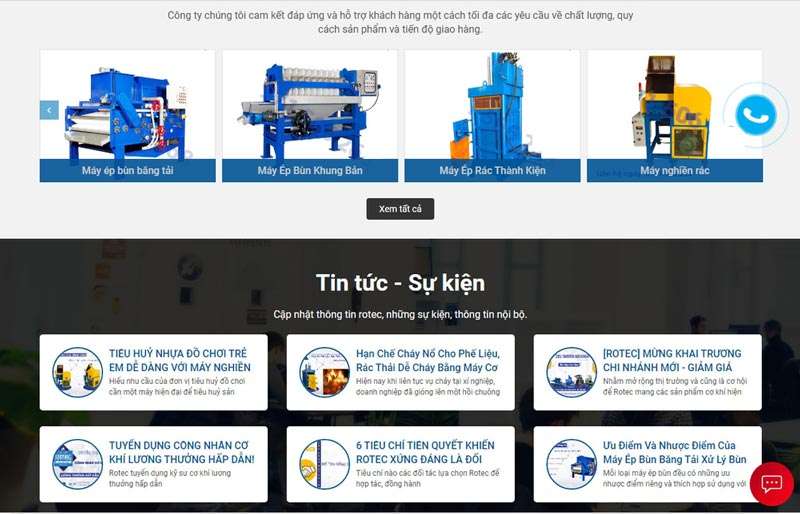 Thiết kế website cơ khí khu vực quận 11