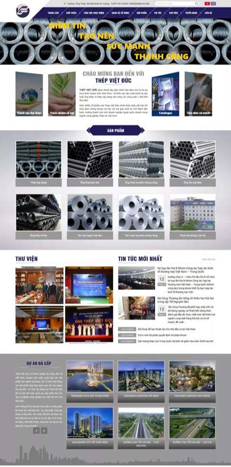 Dịch vụ thiết kế website cơ khí khu vực quận 12