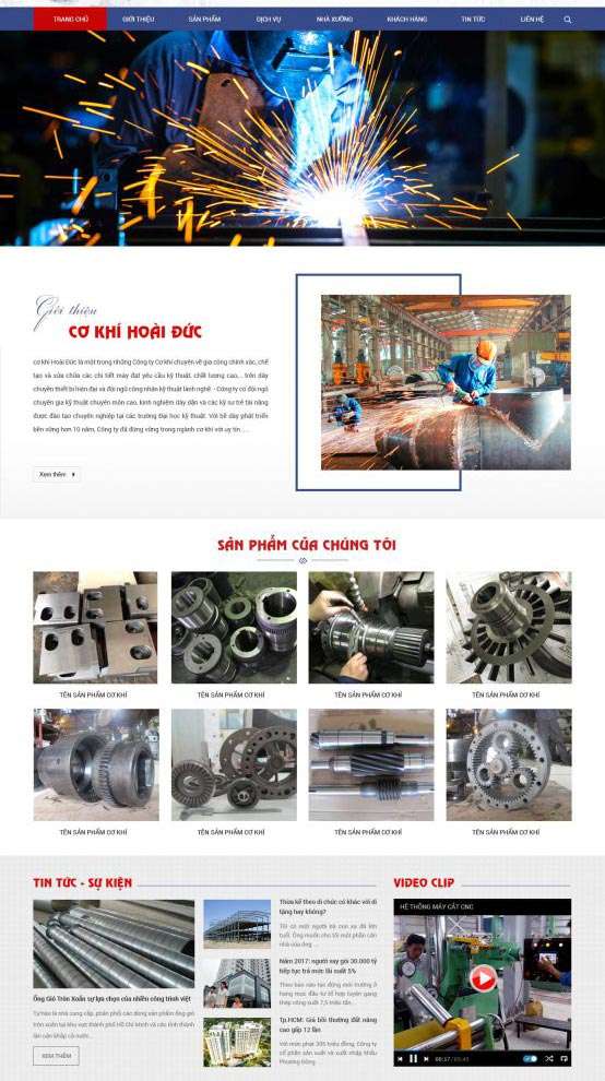 dịch vụ thiết kế website cơ khí khu vực quận 6 của 365ZINA