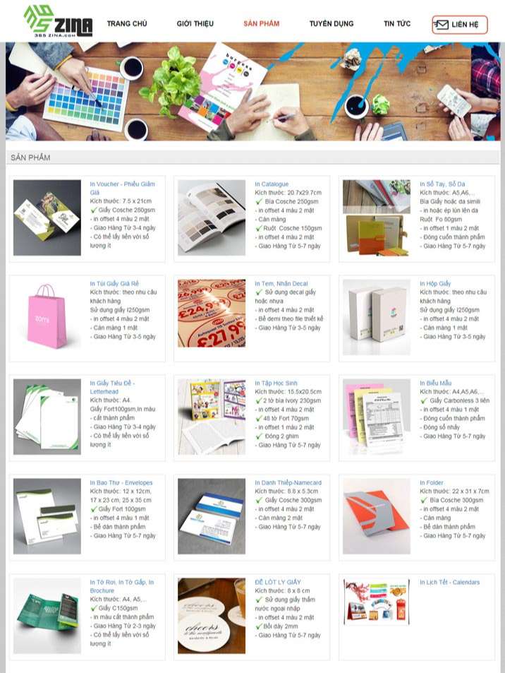 Dịch vụ thiết kế website in ấn - quảng cáo khu vực quận 8