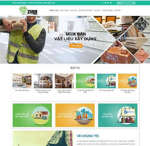 Thiết kế website kiến trúc - nội thất - xây dựng khu vực quận 5