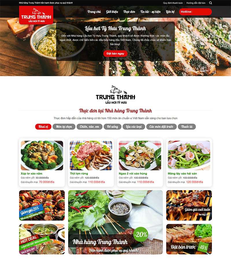 tại sao cần thiết kế website nhà hàng dịp cuối năm