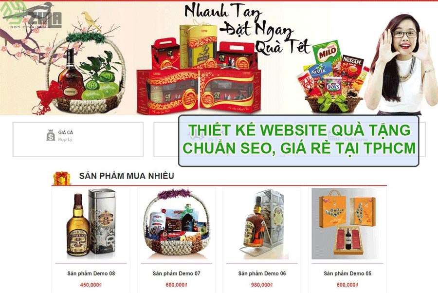Thiết kế website quà tặng chuẩn SEO giá rẻ tại TPHCM