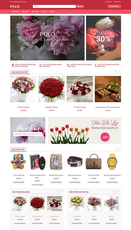 Thiết kế website quà tặng khu vực quận 6