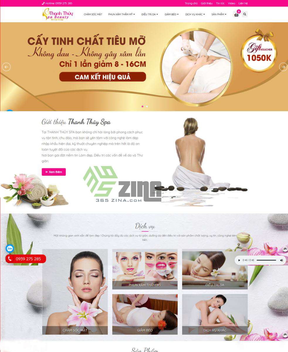 thiết kế website spa, thẩm mỹ viện khu vực quận 4 chuyên nghiệp