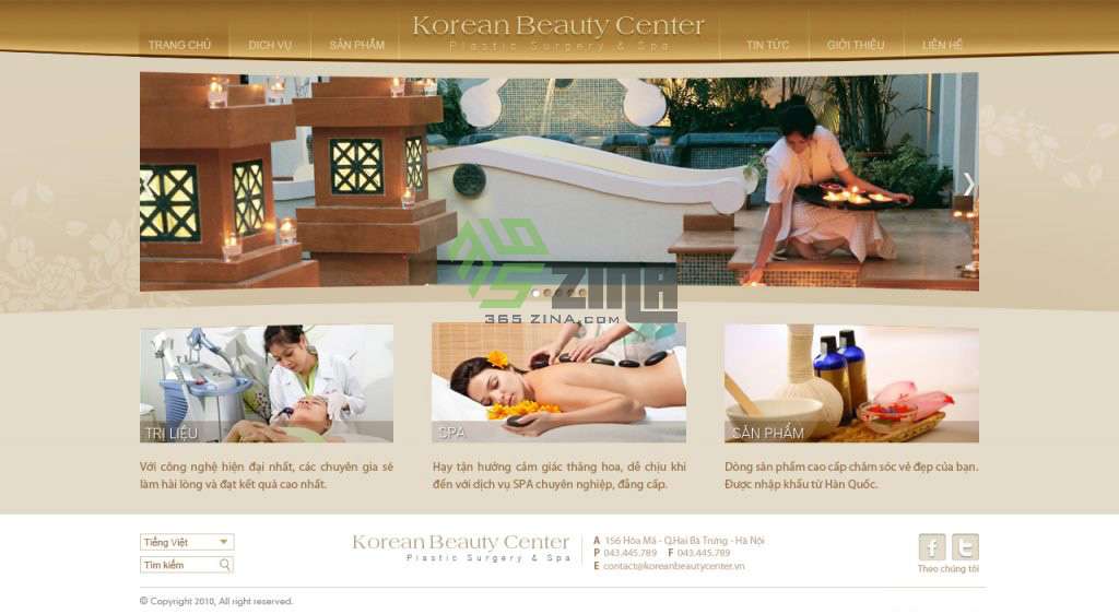 thiết kế website spa, thẩm mỹ viện uy tín, chuyên nghiệp