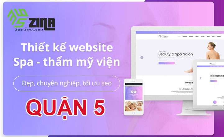 Thiết kế website spa, thẩm mỹ viện khu vực quận 5