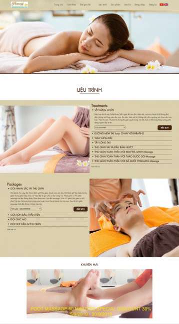 thiết kế website spa, thẩm mỹ viện khu vực quận 7 đẳng cấp