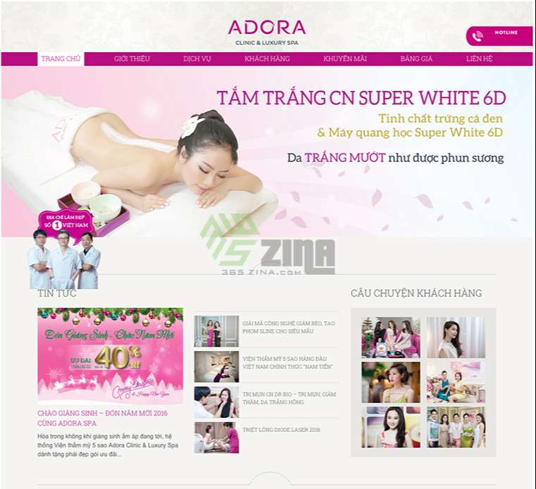 thiết kế website spa, thẩm mỹ viện khu vực quận Phú Nhuận chuẩn SEO