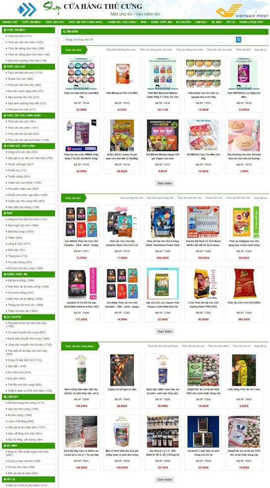 Dịch vụ thiết kế website thú cưng khu vực quận 11
