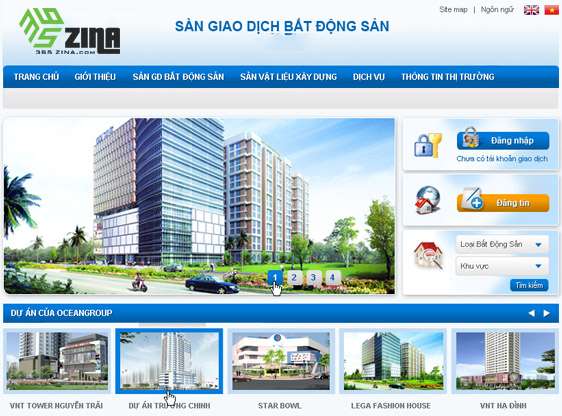 Thiết kế website bất động sản khu vực quận Gò Vấp